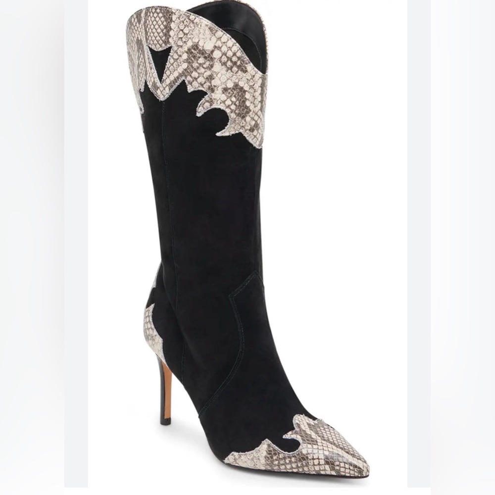Dolce Vita Black Western Heeled Boot
